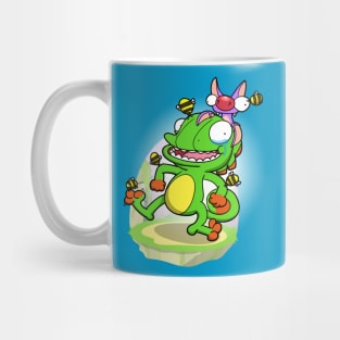 Lizard and Bat! (Bee armor version) Mug